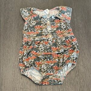 Kate Quinn Kids Bodysuit - Red, Green, White Floral